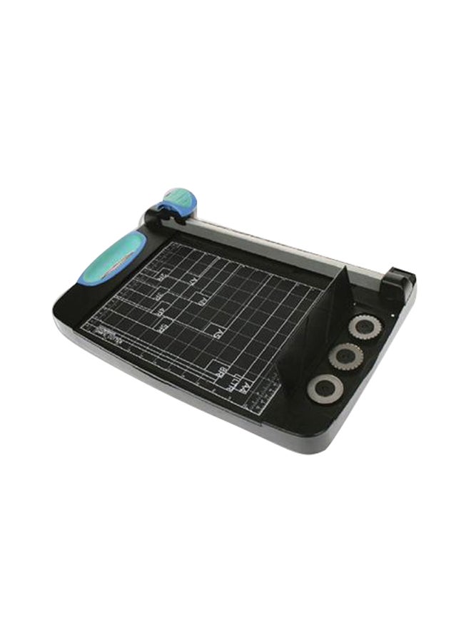 إف اي أس  قطاعة ورق بأربع شفرات دوارة أسود/ فضي/ أخضر