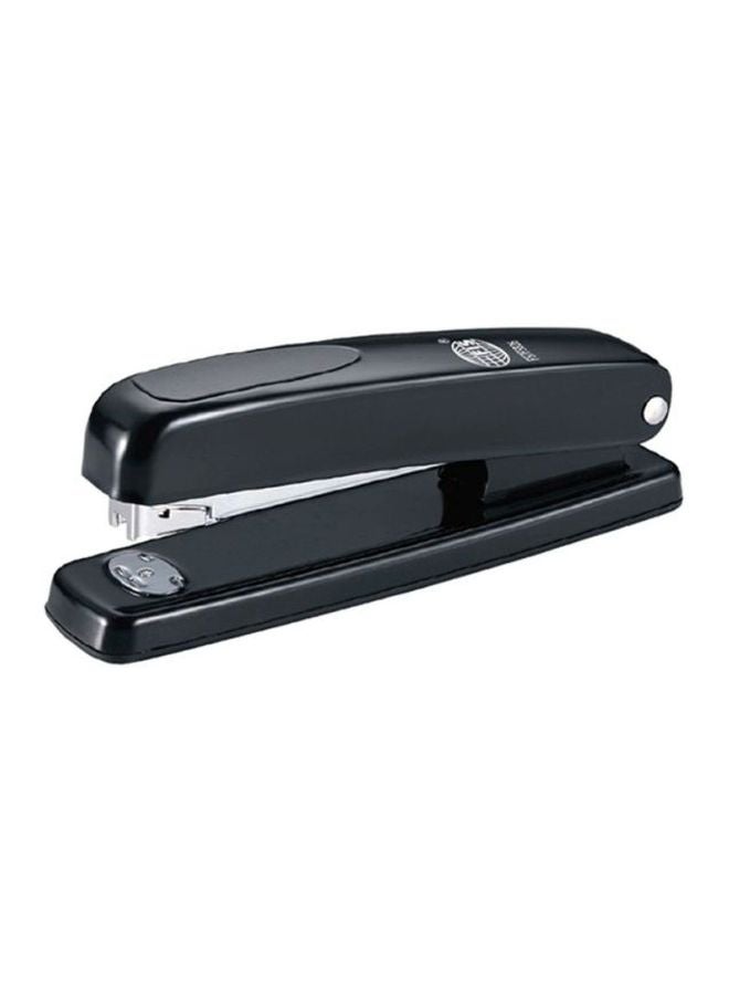 Back Push Type Metal Body Stapler Black/Silver