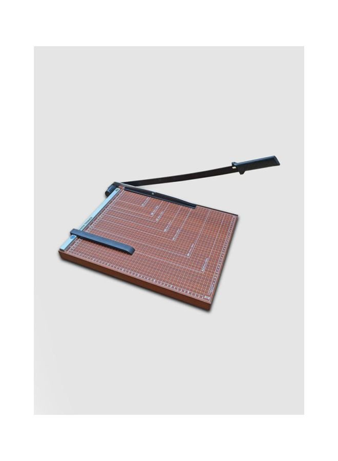 إف اي أس  قطاعة أوراق سعة 15 ورقة مقاس B5 مصنوعة من الخشب بني/أسود - Image 3