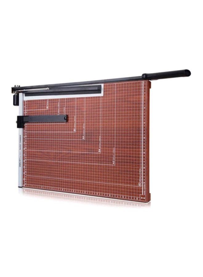 إف اي أس  قطاعة أوراق سعة 15 ورقة مقاس B5 مصنوعة من الخشب بني/أسود - Image 4