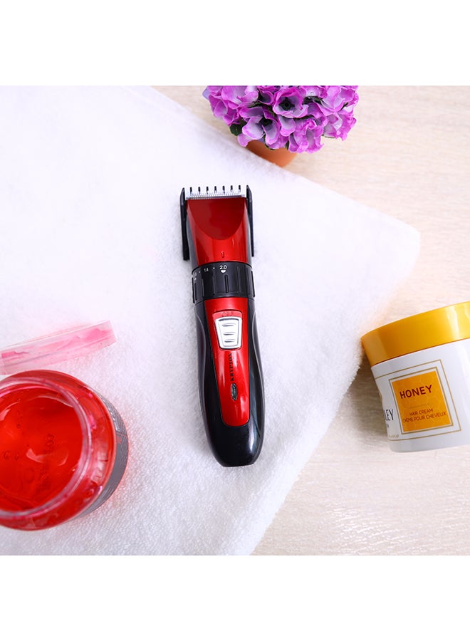 KRYPTON Rechargeable Trimmer Red/Black 16.5cm  - Image 4