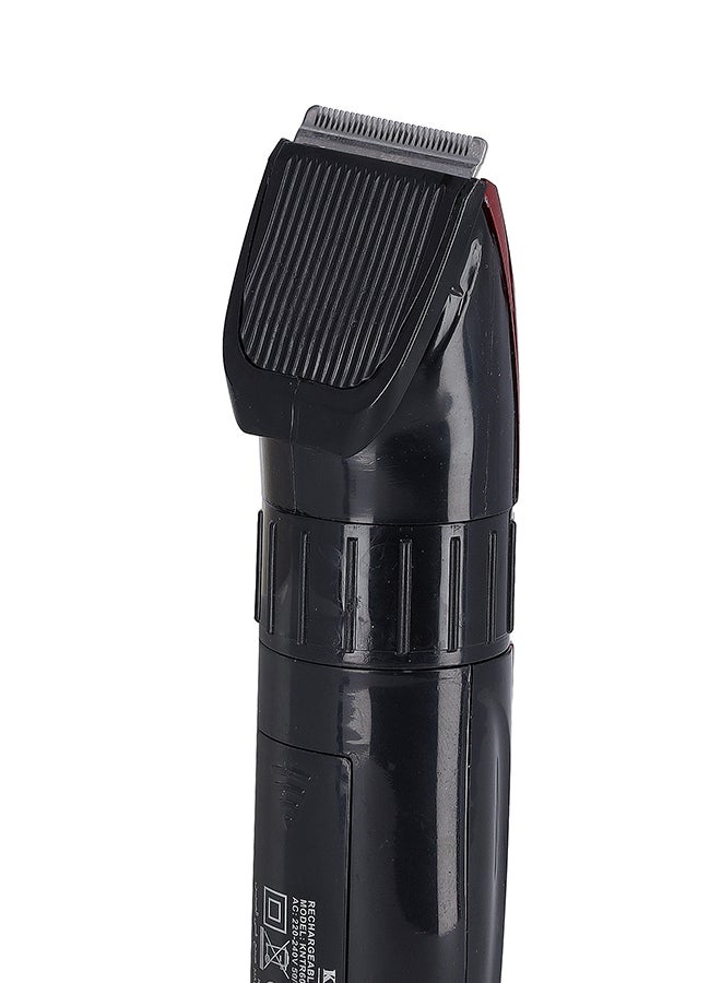 KRYPTON Rechargeable Trimmer Red/Black 16.5cm  - Image 3