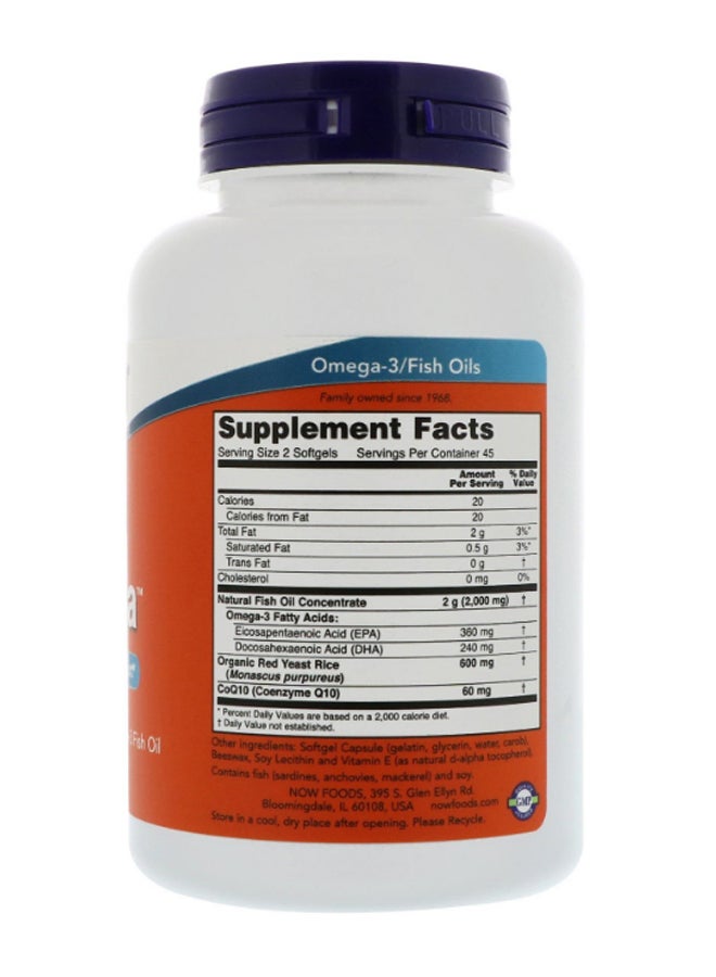 Now Foods Now Foods Red Omega Yeast Rice Dietary Supplement 90 Softgels - Image 2