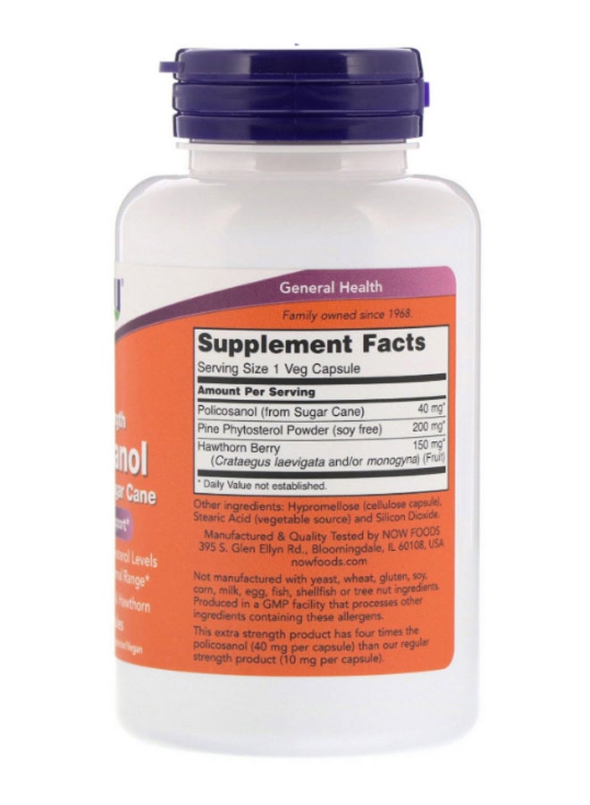 Now Foods Now Foods Extra Strength Policosanol Dietary Supplement 90 Veg Capsules - Image 2