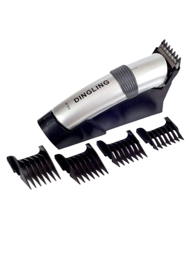 DINGLING Professional Electric Hair Clipper With Blades Silver/Black  - Image 2