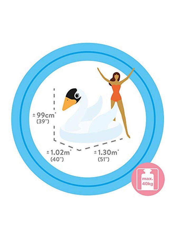 انتكس عوامة حوض سباحة للركوب قابلة للنفخ على شكل بجعة طراز 57557 - Image 4