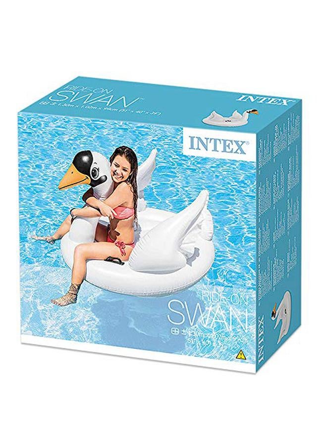 انتكس عوامة حوض سباحة للركوب قابلة للنفخ على شكل بجعة طراز 57557 - Image 5