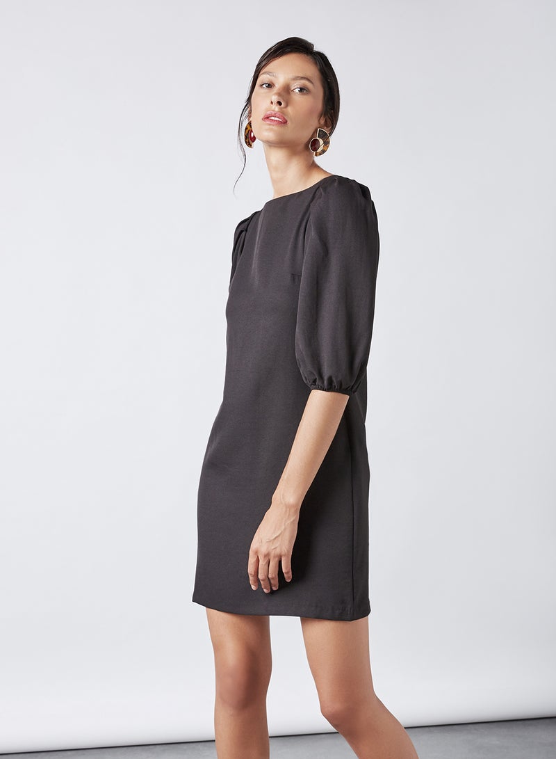 trendyol Solid Mini Dress Black  - Image 1
