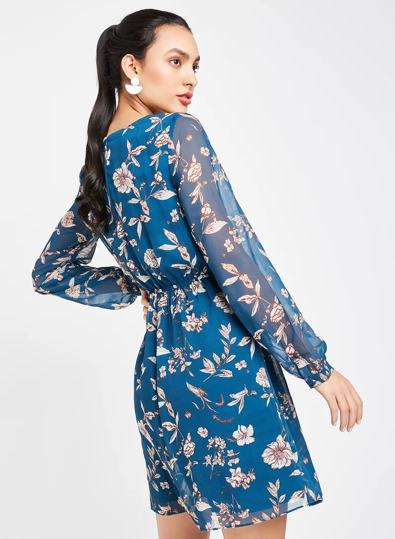 trendyol Floral Long Sleeve Dress