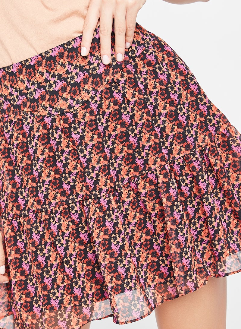 trendyol - All-Over Floral Skirt Multi Color - Image 1