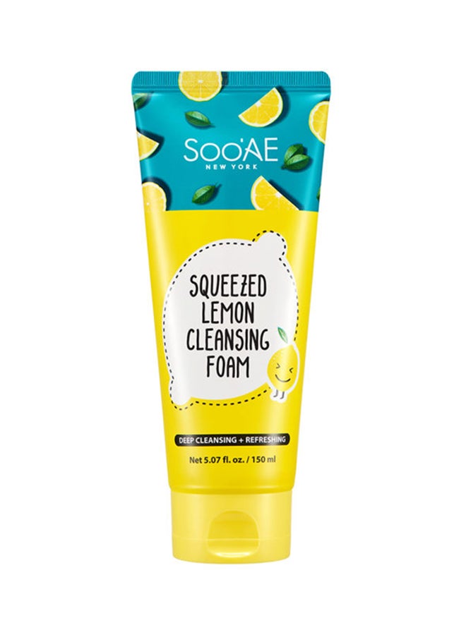 Soo'AE NEW YORK Squeezed Lemon Cleansing Foam 150ml 