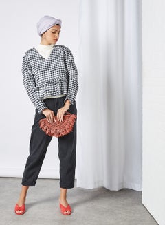 trendyol Checked Top Black  - Image 3