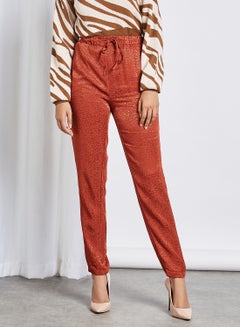 trendyol Leopard Print Pants Brick  - Image 1