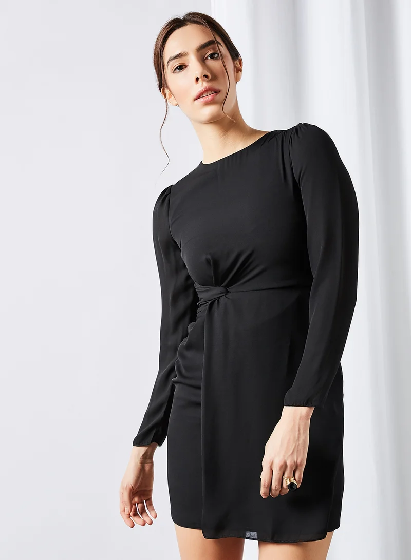 trendyol Knot Detailed Front Dress