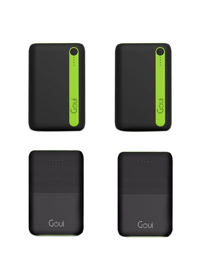 جوي طقم باور بنك من 4 قطع أسود/أخضر - Image 1