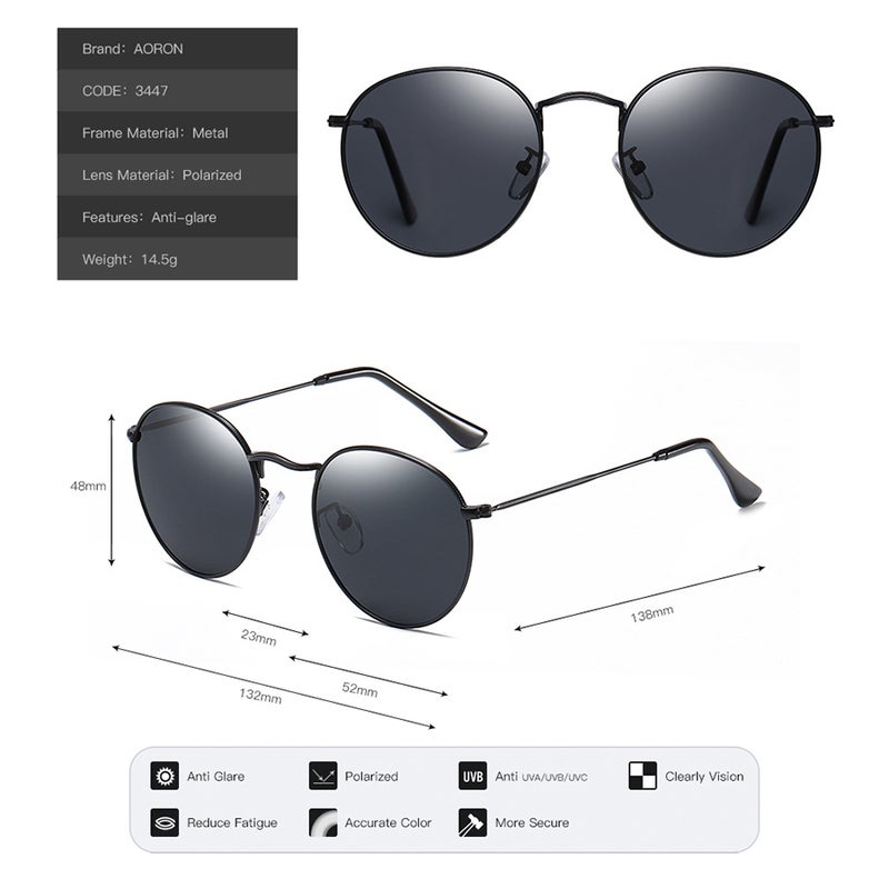 أورون نظارة شمسية بإطار دائري الشكل - Image 3