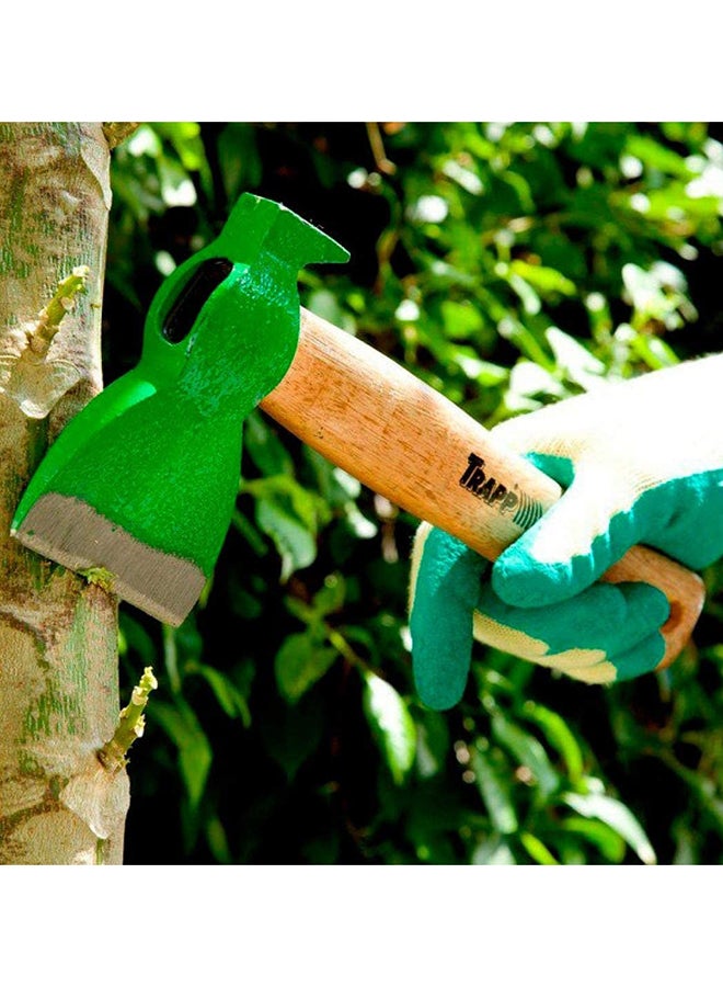 Trapp Hand Axe / Garden Hatchets with Wooden Handle Beige/Silver/Green  - Image 2