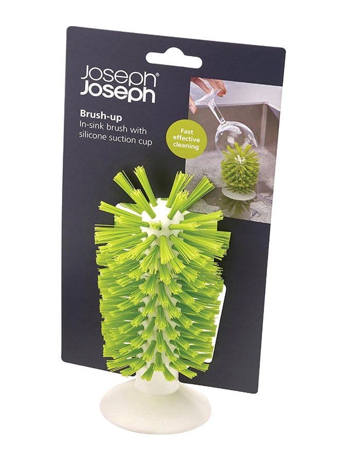Joseph Joseph Brush-Up In-Sink Brush Green/White 8 X 8 X 14.2cm  - Image 2