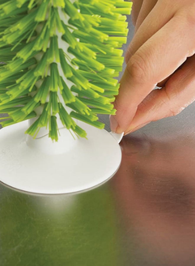 Joseph Joseph Brush-Up In-Sink Brush Green/White 8 X 8 X 14.2cm  - Image 3