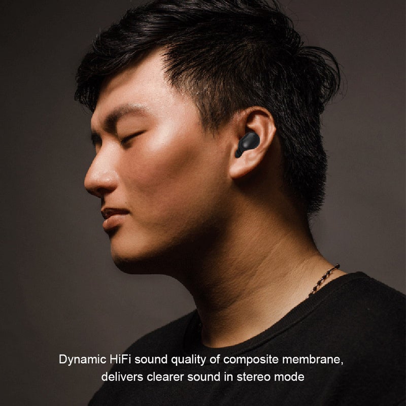 Generic Bluetooth In-Ear Earbuds With Charging Case Black  - Image 4