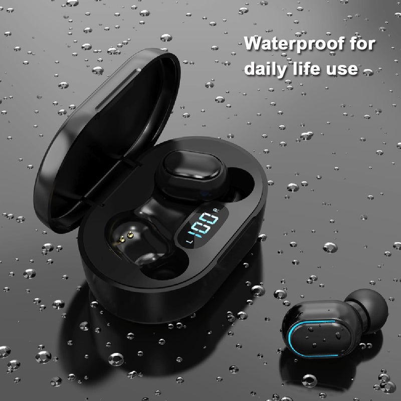 Generic Bluetooth In-Ear Earbuds With Charging Case Black  - Image 5