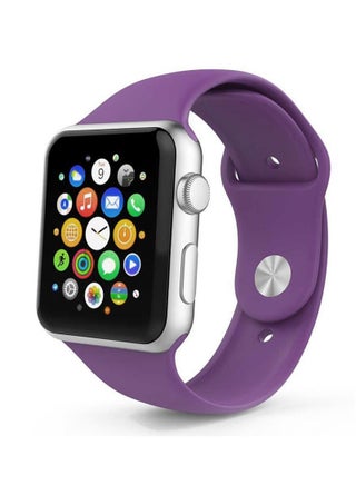 Silicone Replacement Band For Apple Watch 42 mm/44 mm Purple - v1600041472/N40478460A_1