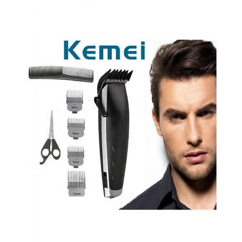Kemei 7-Piece Professional Hair Trimmer Set Black One Size - Image 1
