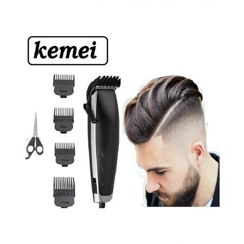Kemei 7-Piece Professional Hair Trimmer Set Black One Size - Image 2