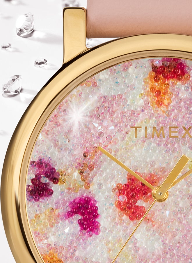 TIMEX Women's Leather Analog Wrist Watch TW2R66300 - Image 5