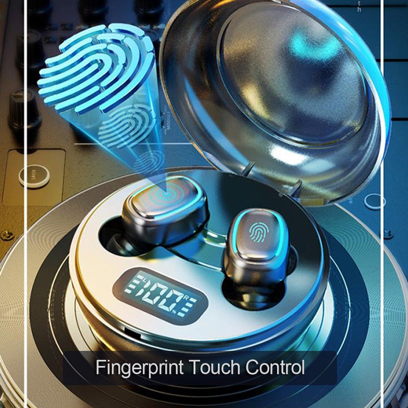 Generic - True Wireless In-Ear Earbuds With Charging Case Black - Image 1