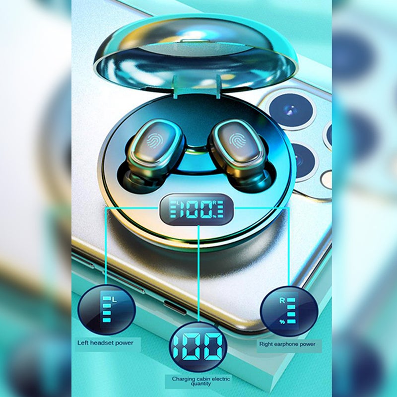 Generic - True Wireless In-Ear Earbuds With Charging Case Black - Image 1