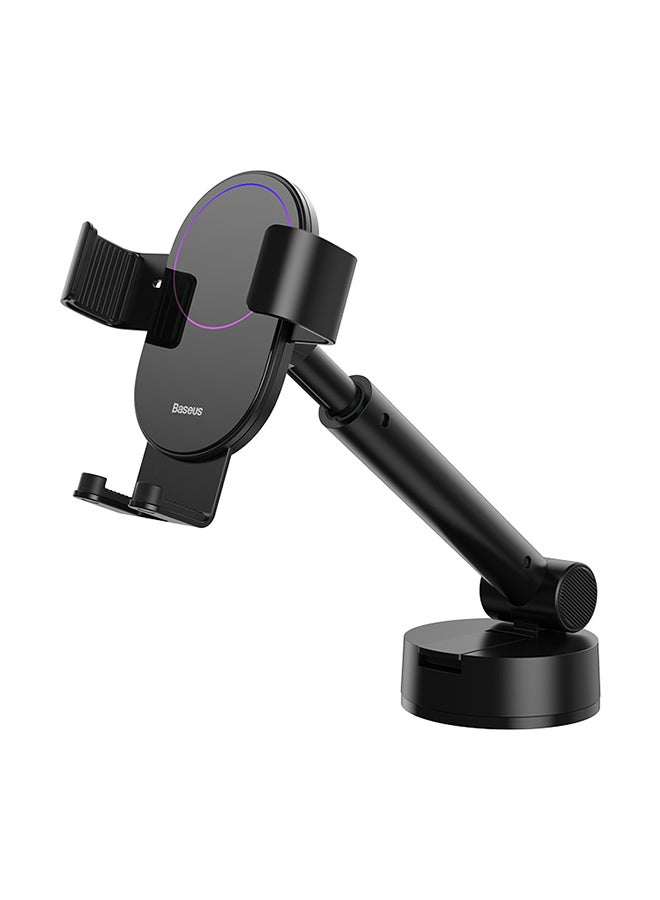 بيسوس حامل هاتف للسيارة 1 ثانية سريع الفك، حامل جاذبية قابل للتعديل، ينطبق على لوحة القيادة أو الزجاج الأمامي لدعم iPhone 14 13 12 11 Samsung Huawei Xiaomi OPPO وغيرها الكثير باللون الأسود أسود - Image 1