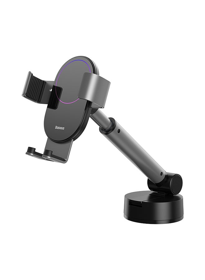 Baseus Simplism Gravity Car Mount Holder With Suction Base 19cm Silver - Image 1