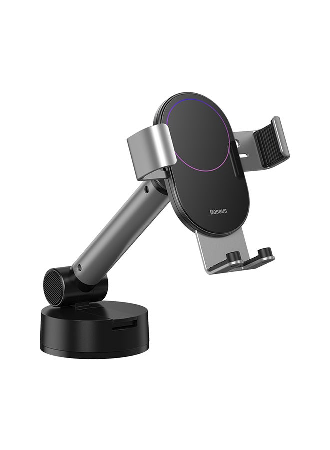 Baseus Simplism Gravity Car Mount Holder With Suction Base 19cm Silver - Image 2