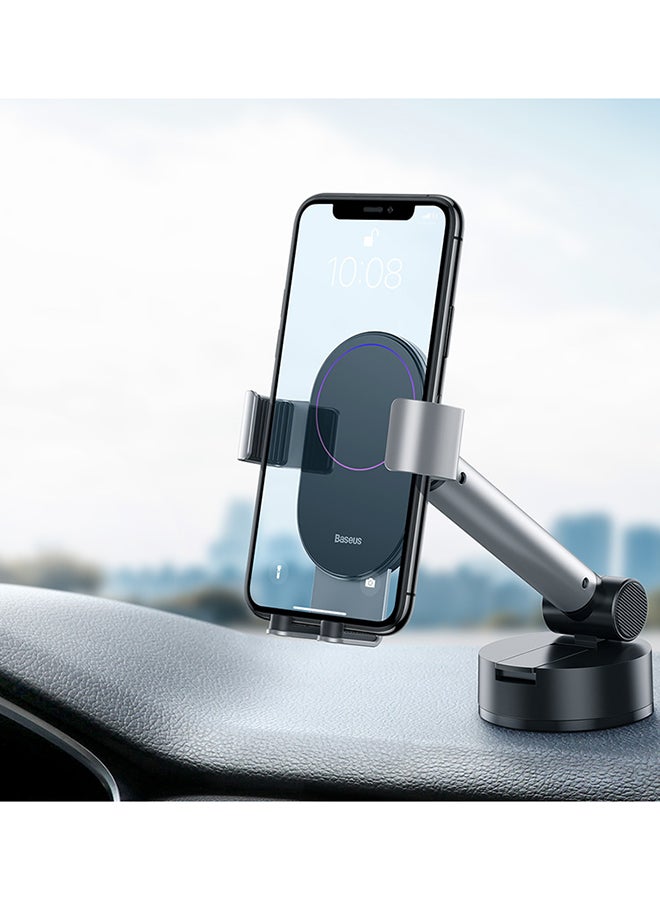 Baseus Simplism Gravity Car Mount Holder With Suction Base 19cm Silver - Image 3