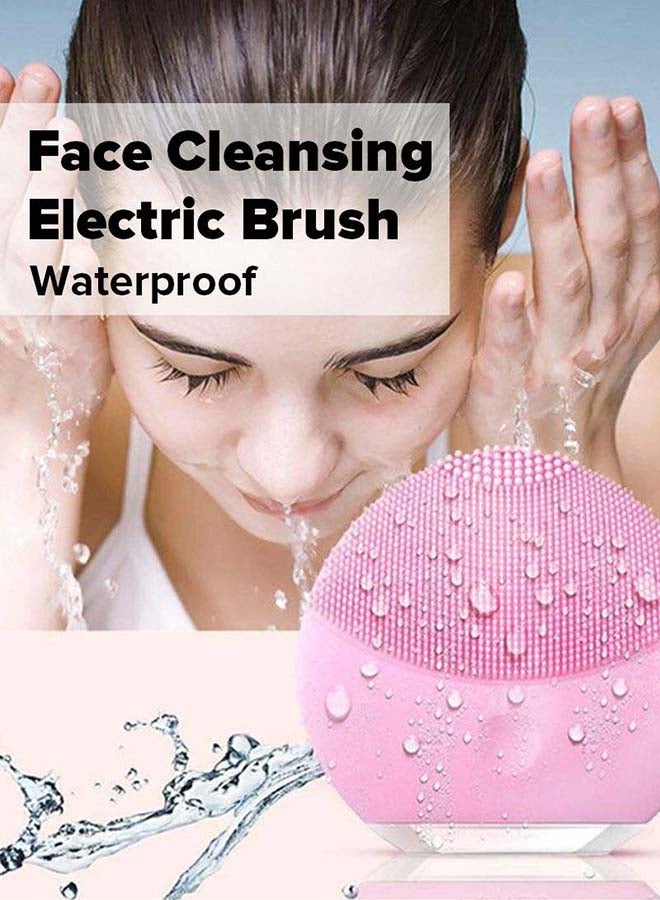 ARTLOOK Silicon Facial Cleansing Electric Brush Pink 3.38x8.08x7.75cm - Image 2