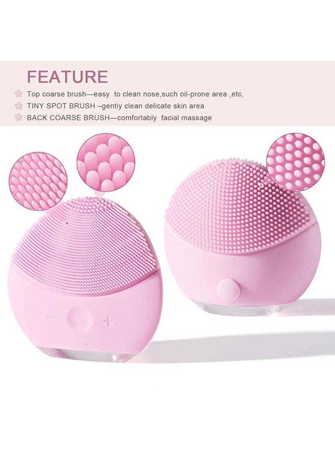 ARTLOOK Silicon Facial Cleansing Electric Brush Pink 3.38x8.08x7.75cm - Image 3