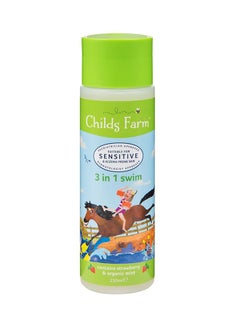 3-In-1 Swim Strawberry And Organic Mint Body Wash For Sensitive Skin - 250 ml