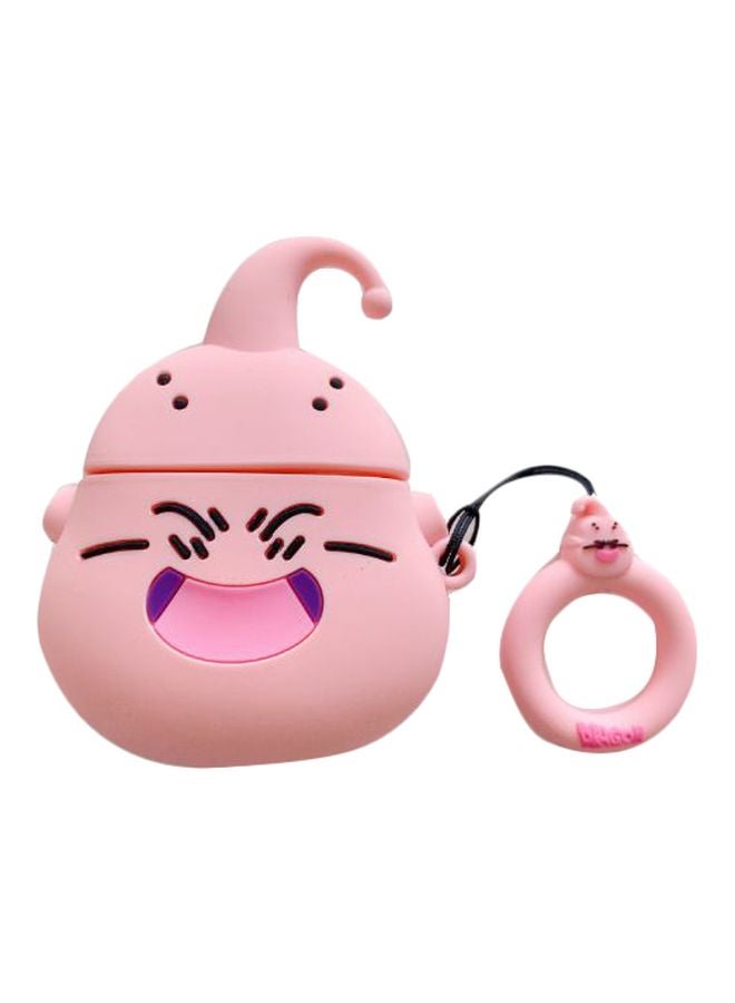 بيوينتي غطاء حماية واقٍ مزود بشاحن لسماعة أبل آيربودز 1/2 وردي/أسود - Image 1