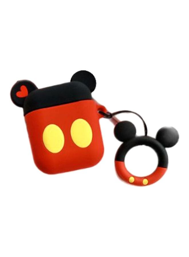 بيوينتي علبة شحن واقية لسماعات أبل آيربودز برو أسود/أحمر/أصفر - Image 1