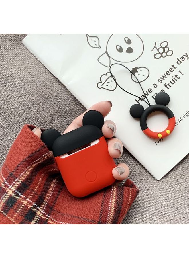 بيوينتي علبة شحن واقية لسماعات أبل آيربودز برو أسود/أحمر/أصفر - Image 2