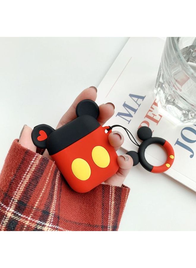 بيوينتي علبة شحن واقية لسماعات أبل آيربودز برو أسود/أحمر/أصفر - Image 3