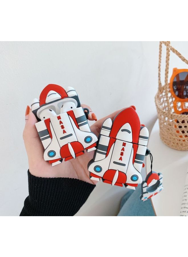 Beauenty Rocket Design Charging Case For Apple AirPods 1/2 Red/White/Black - Image 5