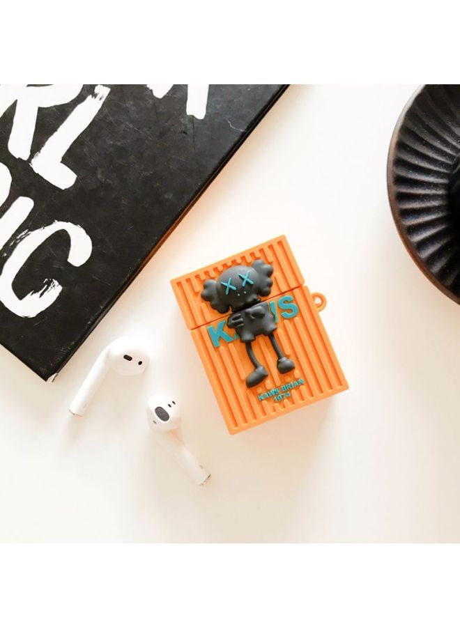 Beauenty Protective Charging Case For Apple AirPods 1/2 Orange/Black/Blue - Image 2