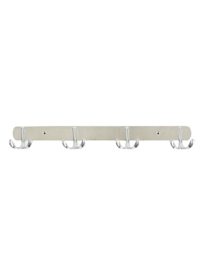 Home Box 4-Hook Wall Rack Silver - Image 1