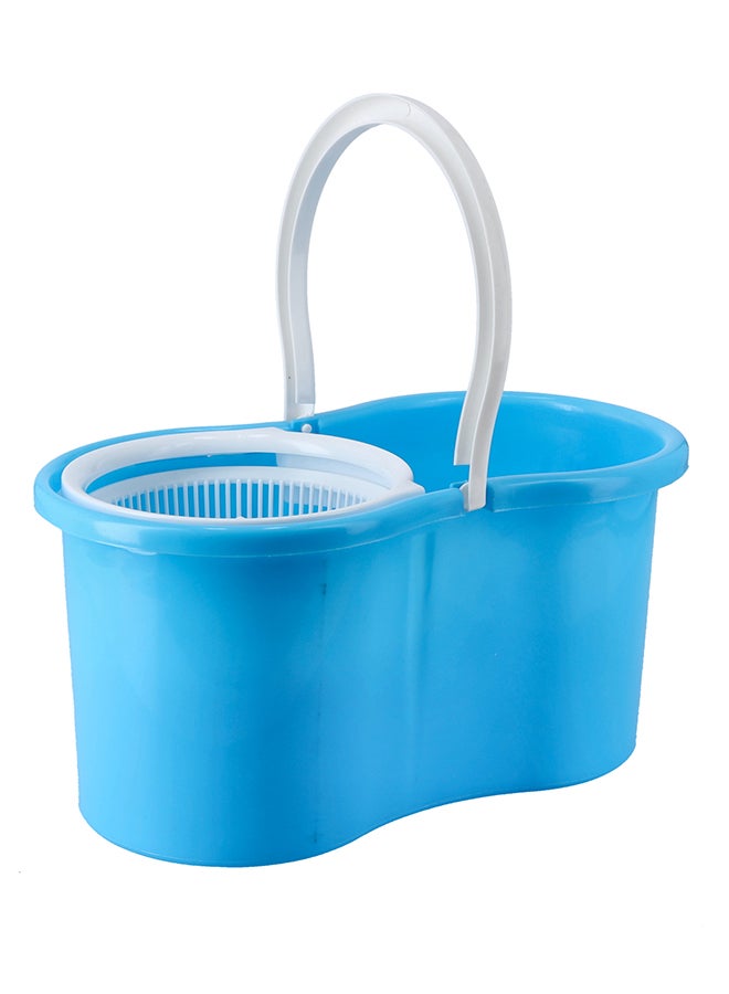DELCASA 360 Rotating Spin Mop And Bucket Set Blue/White 18.35x10.94x9.76inch  - Image 2