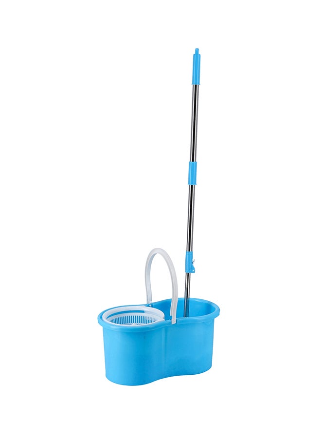 DELCASA 360 Rotating Spin Mop And Bucket Set Blue/White 18.35x10.94x9.76inch  - Image 4