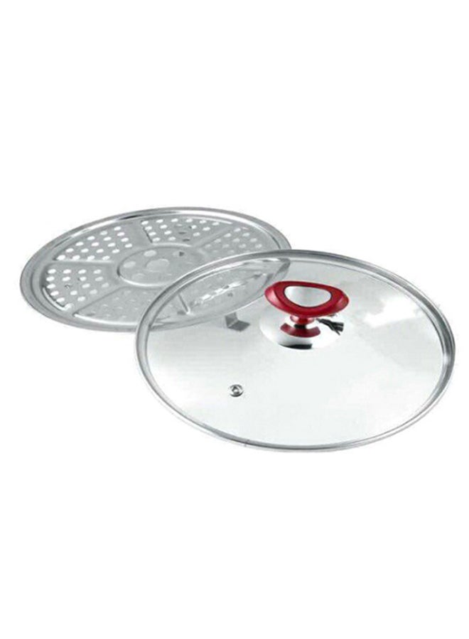 ديسيني وعاء طهي بالضغط من الستانلس ستيل فضي 7لترات - Image 3