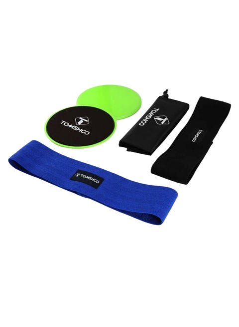 5-Piece Hip Exercise Bands Sliding Tray Set