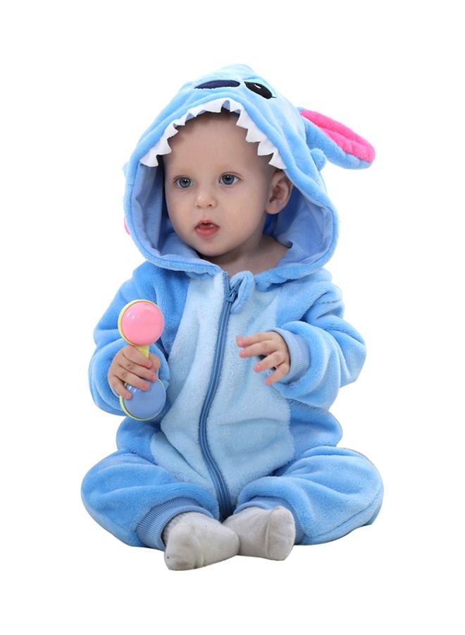 QiaoKai Stitch Themed Comfy Onesie Blue/Pink/White  - Image 1
